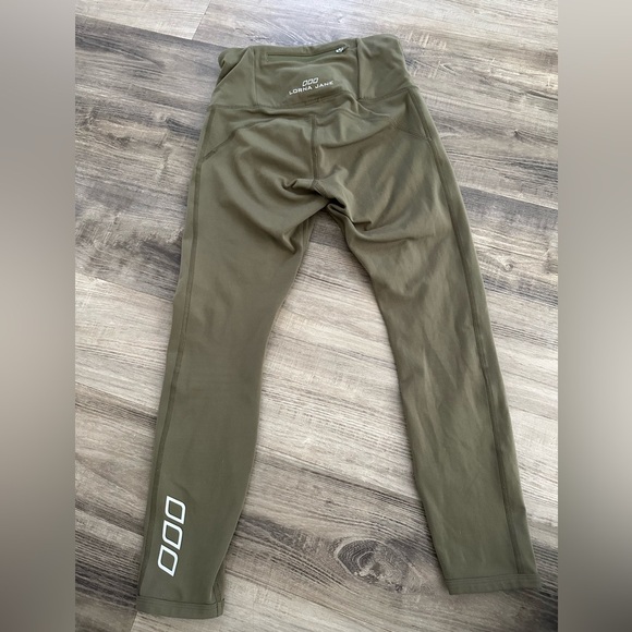 Lorna Jane High Waist Running Tights โ Olive (S) - Picture 2 of 5